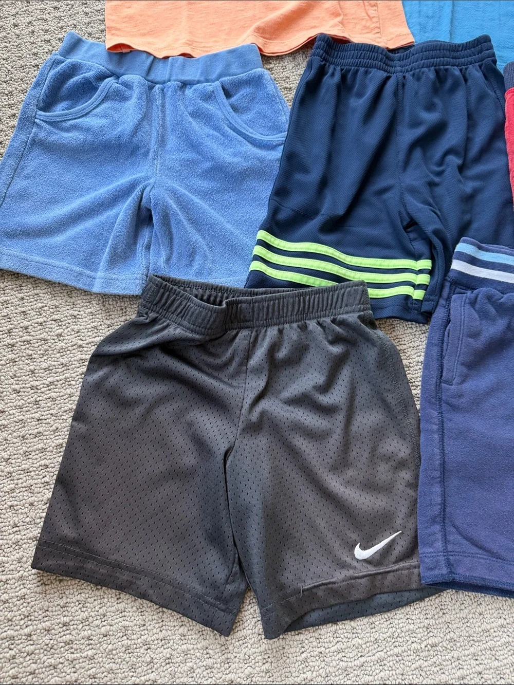GAP Kids Mixed Color Shorts Lot - Blue, Navy, Red, Black, Light Blue